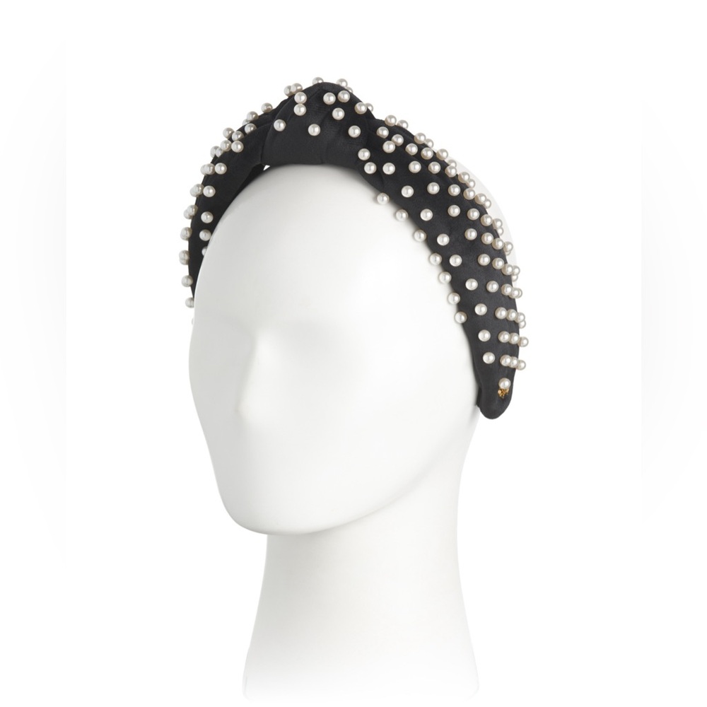 New-LELE SADOUGHI VELVET PEARL KNOTTED HEADBAND ($150 value) - Picture 4 of 16